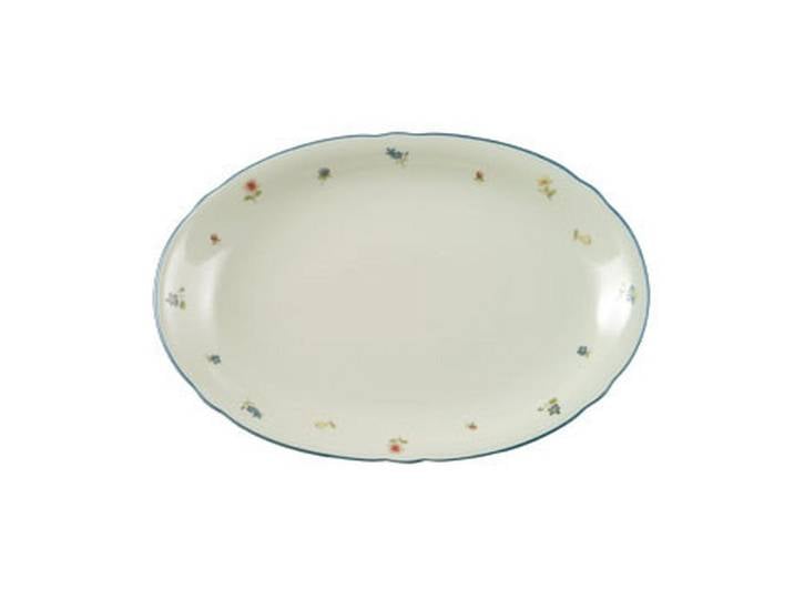 Seltmann Weiden Servierplatte, Blume, oval, 31x21 cm, Geschirr, Tischkultur & Serviergeschirr, Servierplatten