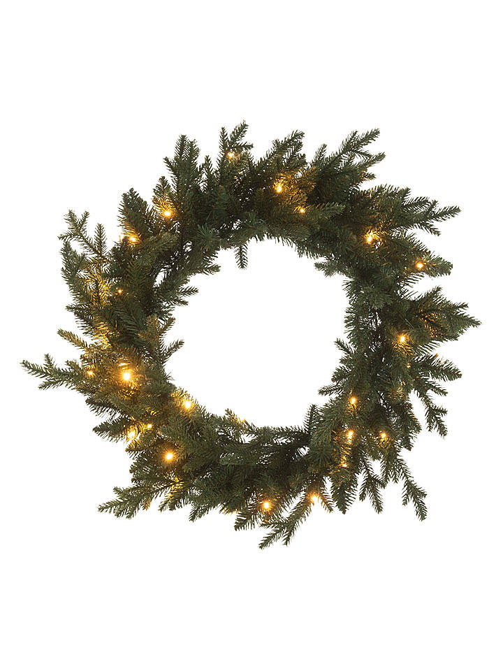 J Line LED-Kranz in Grün - Ø 60 cm - onesize