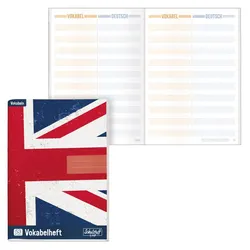 Häfft® Verlag Vokabelhefte Schulstuff Union Jack liniert, DIN A5, 64 Seiten