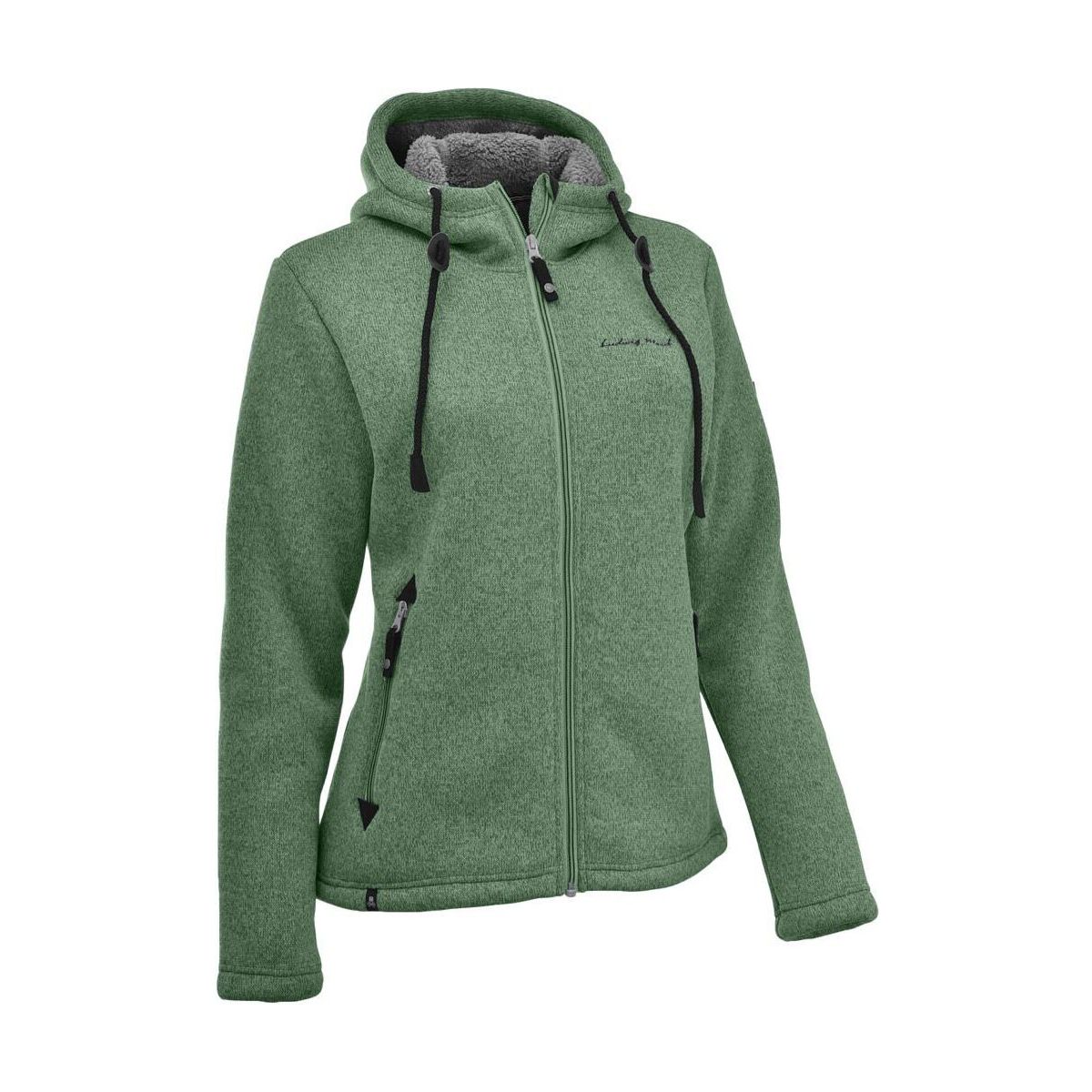 MAUL Sport Chieming - Strickfeecejacke m. Kap. offwhite (19) 36 5213200202-19-36