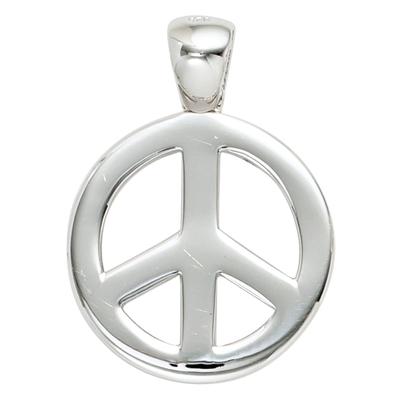 Kettenanhänger JOBO "Anhänger Peace", silber (silber 925), Schmuckanhänger, Damen, Silber 925 (Sterlingsilber), Kettenanhänger, 925 Silber