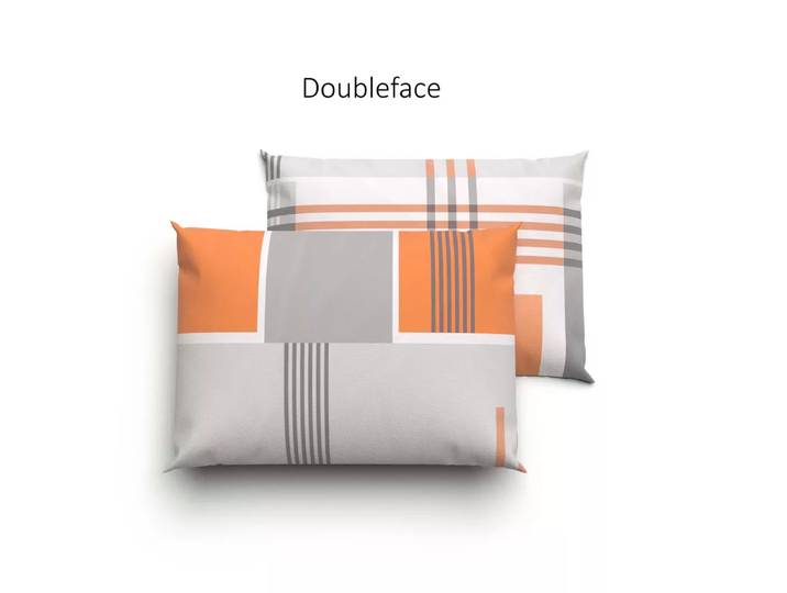 Lotus Bettwaren - Lotus Bettwäsche Jersey Jeffrey orange, Jeffrey Jersey Bettwäsche Orange, 50 x 70 cm, Multicolor