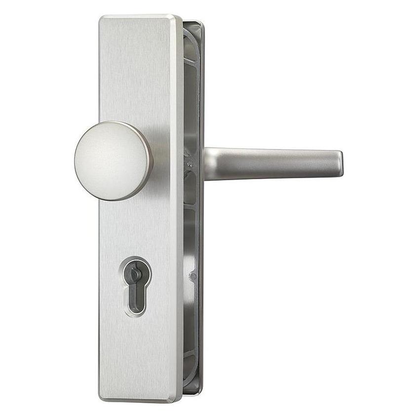 Abus HLN414 F9 Schutzbeschlag WG, Edelstahl-Look (Türgriff) (31696)