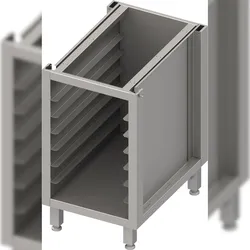 Stalgast Unterschrank Boxversion 2.0, für Beine/Sockelrahmen, mit GN-Register 750x540x660 mm