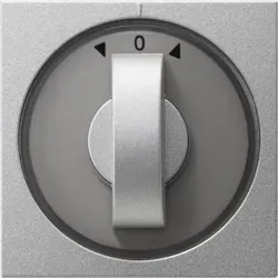 Gira Abdeckung mit Knebel alu Jalousie, System55 066626