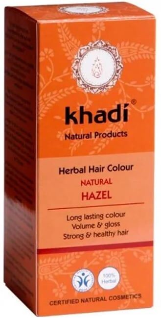 Khadi Tinta Herbal Castanho Avelã 100g