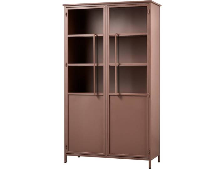WOOOD Exhibit Vitrinekast - Metaal - Tan - 170x99x44