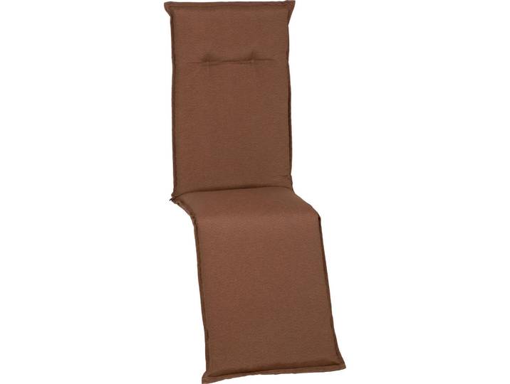 Gardenson Relaxsesselauflage, Sandfarben, Uni, Füllung: Schaumstoff, Fleece,Schaumstoff, Fleece, rechteckig, 46x8x170 cm, formstabil, für den Außenbereich geeignet, UV-beständig, mittels Bändern zu befestigen, mittels Gurtband zu befestigen, Gartenmöbel, Gartenpolster & Auflagen, Sesselauflagen
