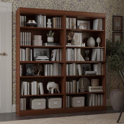 "Palace Imports Solid Wood Tall Open 12-Shelf Bookcase, 64"" W"