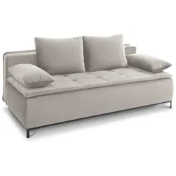 Schlafsofa Sugar Stoff Grau Hellgrau