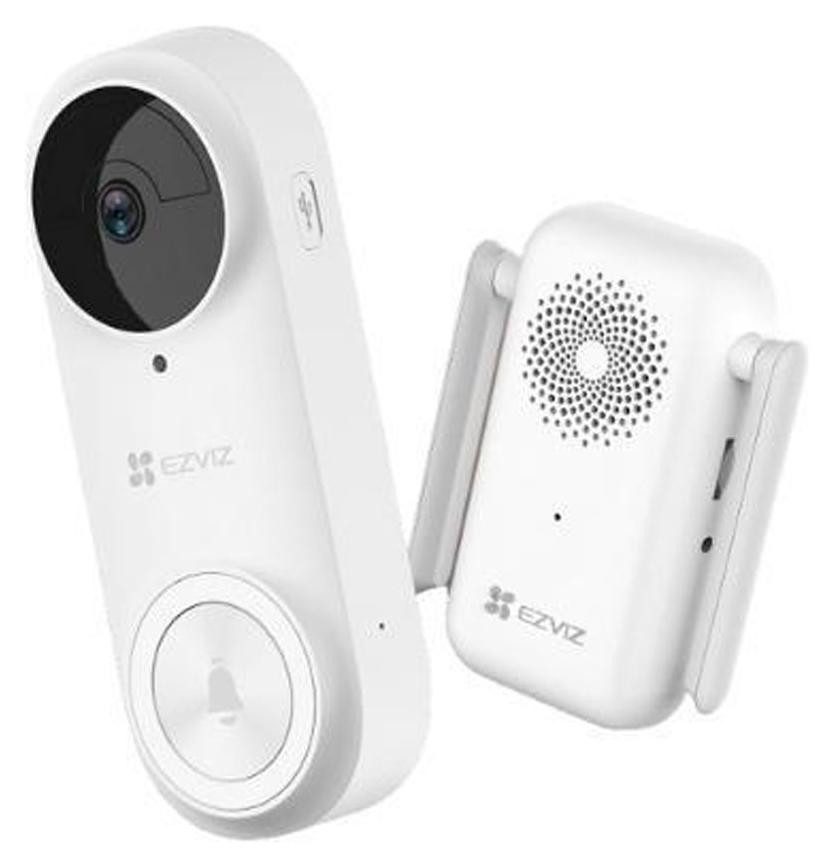 EZVIZ DB2 PRO Connected Video Deurbel met Oplaadbare Accu - Wit