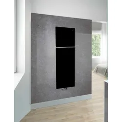 Zehnder Design-Heizkörper Fina Lean Bar, schlank, RAL 9017, 1500x48x500 mm