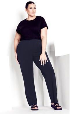 Plus Size Women's Active Pant by Avenue in Navy (Size 26/28)