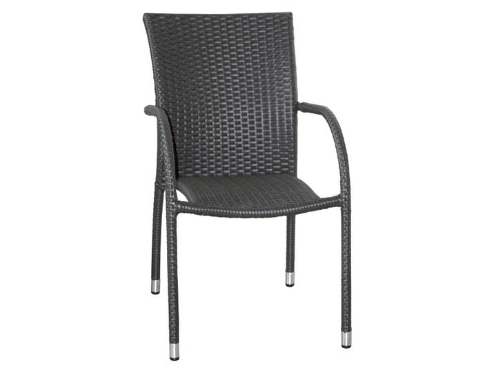 ZEBRA Sessel Milano Flachgeflecht quarz und Alu-Rahmen