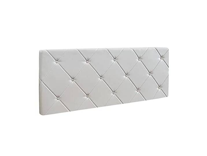 BiBi Relax Kopfteil aus Kunstleder mit gesteppten Quadraten und Knöpfen Farbe Weiß, 100% Made in Italy