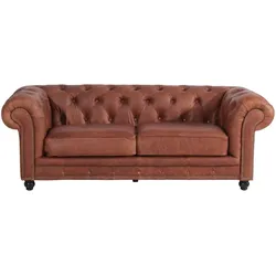 Max Winzer Chesterfieldsofa   ¦ braun ¦ Maße (cm): B: 216 H: 77