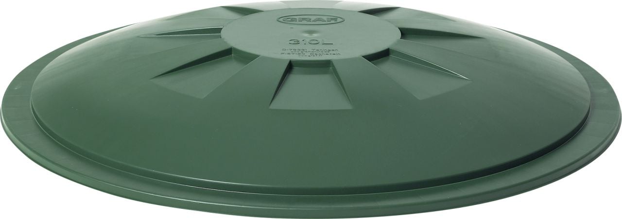 Garantia Deckel für Regentonne rund 310 L grün