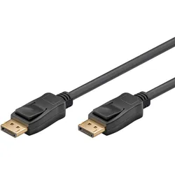 Goobay 2m DisplayPort 1.4-Verbindungskabel [3D, 8K@60Hz (4320p), vergoldete Kontakte, mit Verriegelung]