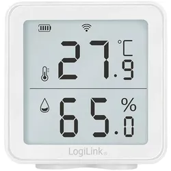 LogiLink SC0116 Hygrometer/Psychrometer Drinnen Elektronisches Hygrometer Weiß