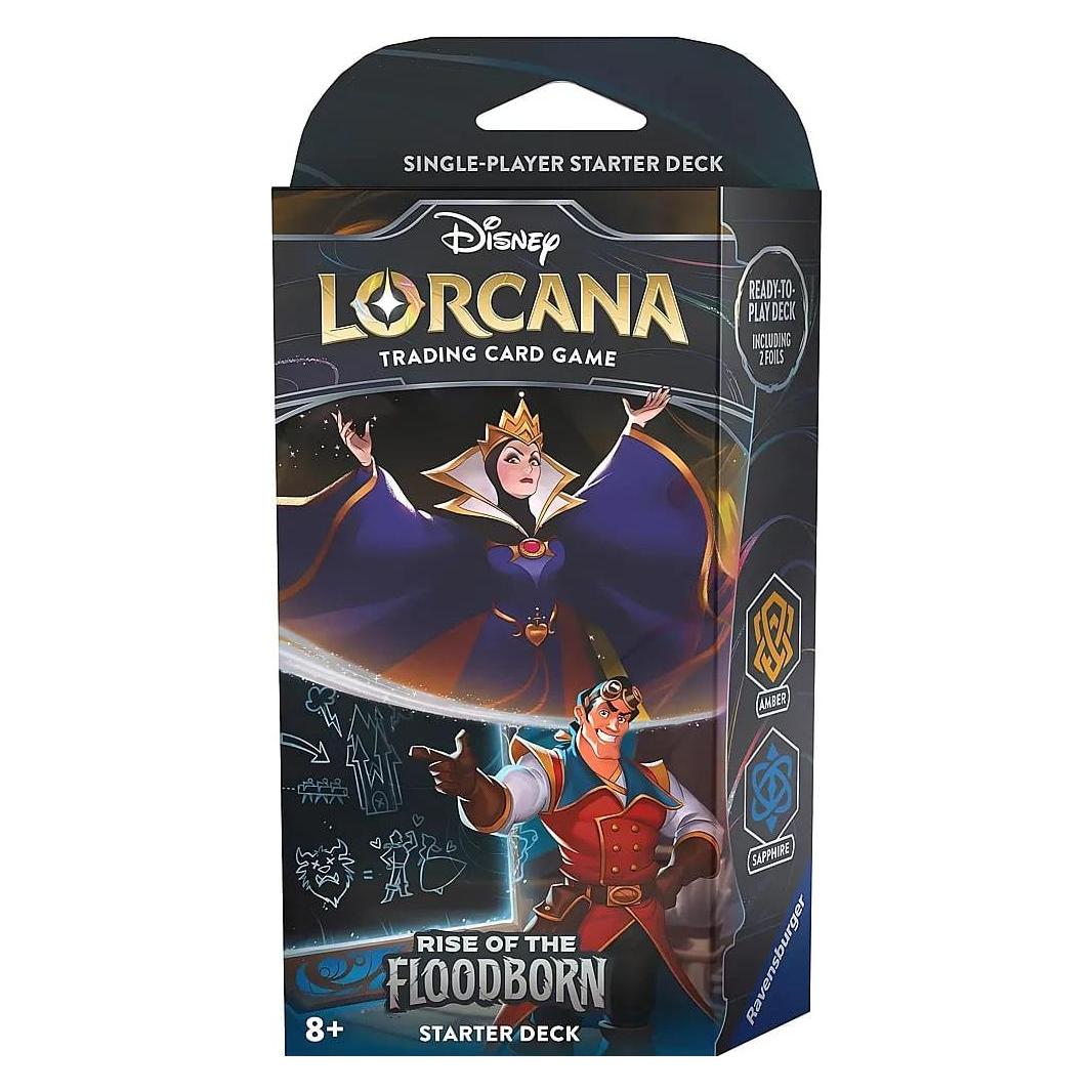 Disney Lorcana - Rise of the Floodborn: Starter Decks (Amber / Sapphire) (Englisch, Deck) (4050368982353)