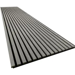 Endorphin, Wandpaneele, 2 Stück Akustikpaneele 61x266x2,1cm Holzfurnier Eiche grau (61 x 266 cm)