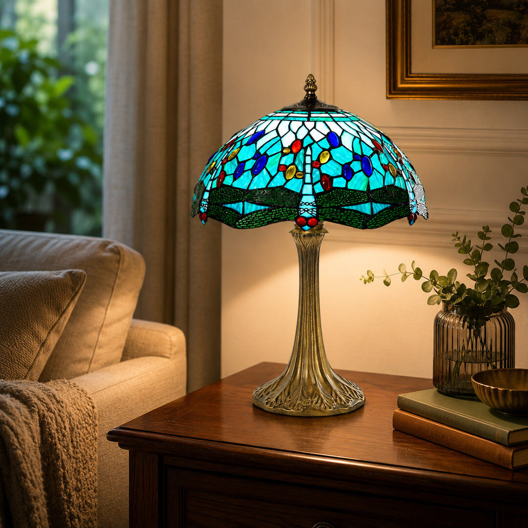 Loxton Lighting Table Lamp Brown 55cm H x 40cm W x 40cm D