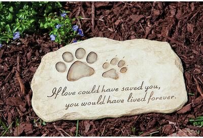 Evergreen Garden stone, pet devotion