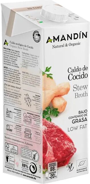 Amandin Caldo De Cozido Biológico 1 L