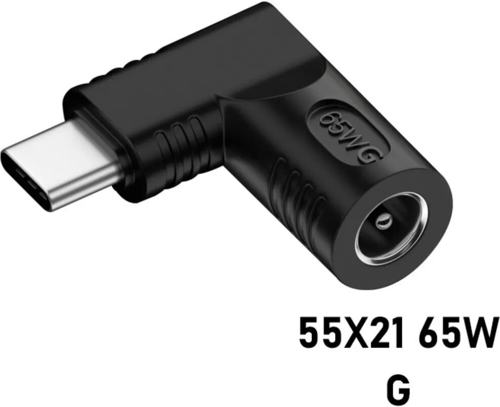 INF 65W DC Buchse auf USB Typ-C Stecker PD Netzteiladapter - G Form