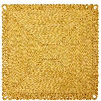 "Caravan Loopy Square Place Mat - Set of 4 - 14"" - 14 x 14"