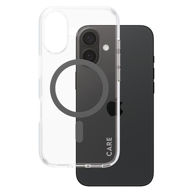 PanzerGlass CARE Flagship Case Urban Combat w. Black MagSafe iPhone '24 6.1" (Apple iPhone 16) (1345)