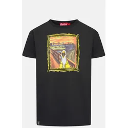 Derbe T-Shirt Schreimöwe Herren Schwarz GOTS Organic