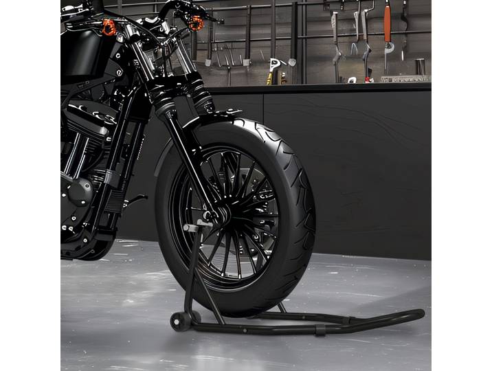 HOMCOM Support Moto Universel Atelier Noir avec Bras en U et L
