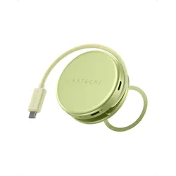 Satechi OntheGo 5-in-1 USB-C Hub mit HDMI und SD (USB-C, 5 Ports), Dockingstation + USB Hub, Grün