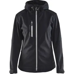 Damen-Softshelljacke "4919" - L - schwarz/silber