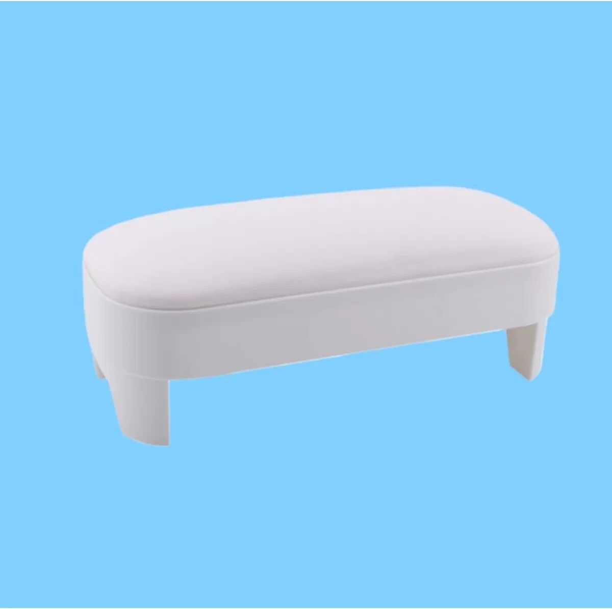 INF Coussin Repose-Mains Manucure Blanc avec Repose-Pieds Amovible pour Prothésistes Ongulaires
