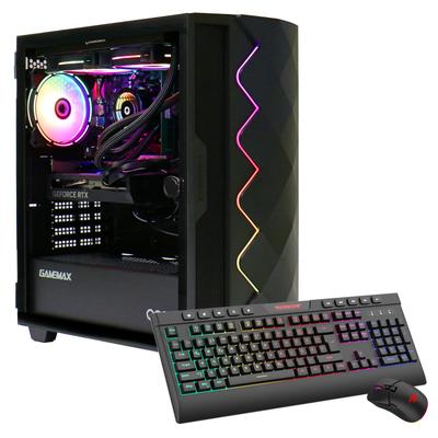GAMEMAX Gaming-PC "Diamond BK 7452", schwarz, Microsoft Windows 11 Home (64 Bit), GeForce RTX 5070, 32 GB RAM 1.000 GB SSD, Desktop-PCs, DDR5 RAM, Windows 11