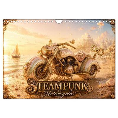 STEAMPUNK Motorcycles (Wandkalender 2027 DIN A4 quer), CALVENDO Monatskalender