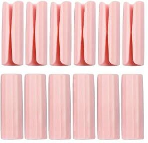 Inspired Living 12 Piece Bed Sheet Clips Set Non Slip Sheet Holder Clips For Sheets, Quilts & Mattress Covers pink