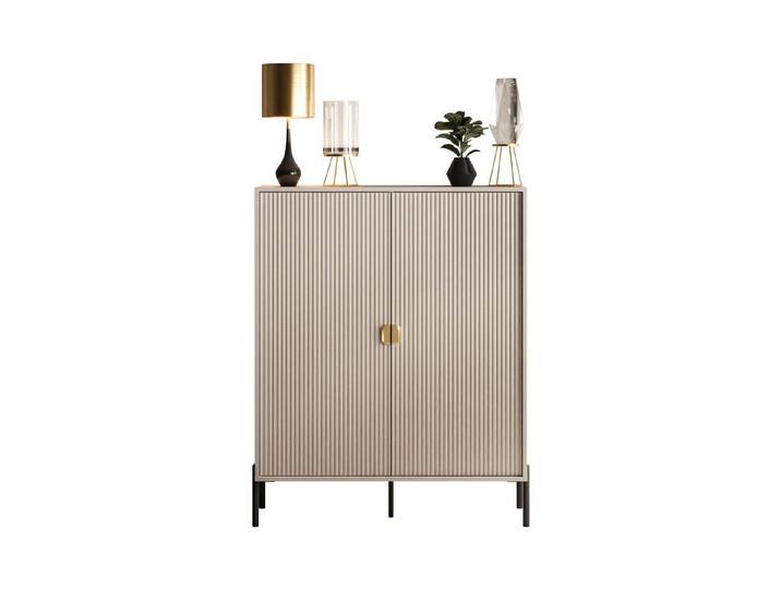 Lookway Kommode DALIA 2D mit Riffel-Front, 104x127x40 cm