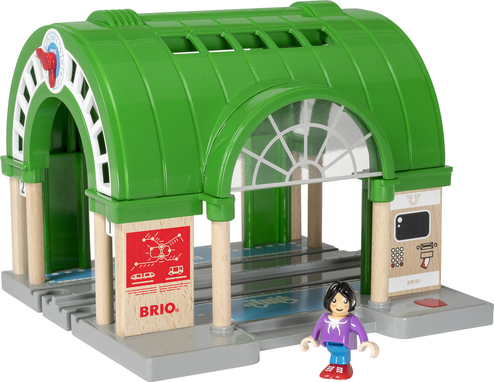 BRIO World Nieuw centraal station met ticketautomaat 33649
