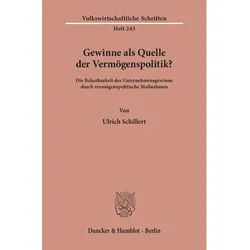 Gewinne als Quelle der Vermögenspolitik?, Fachbücher von Ulrich Schillert