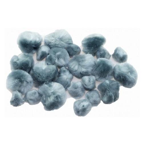 Brewis Graue flauschige Pompons, 24 Stück (47603598)