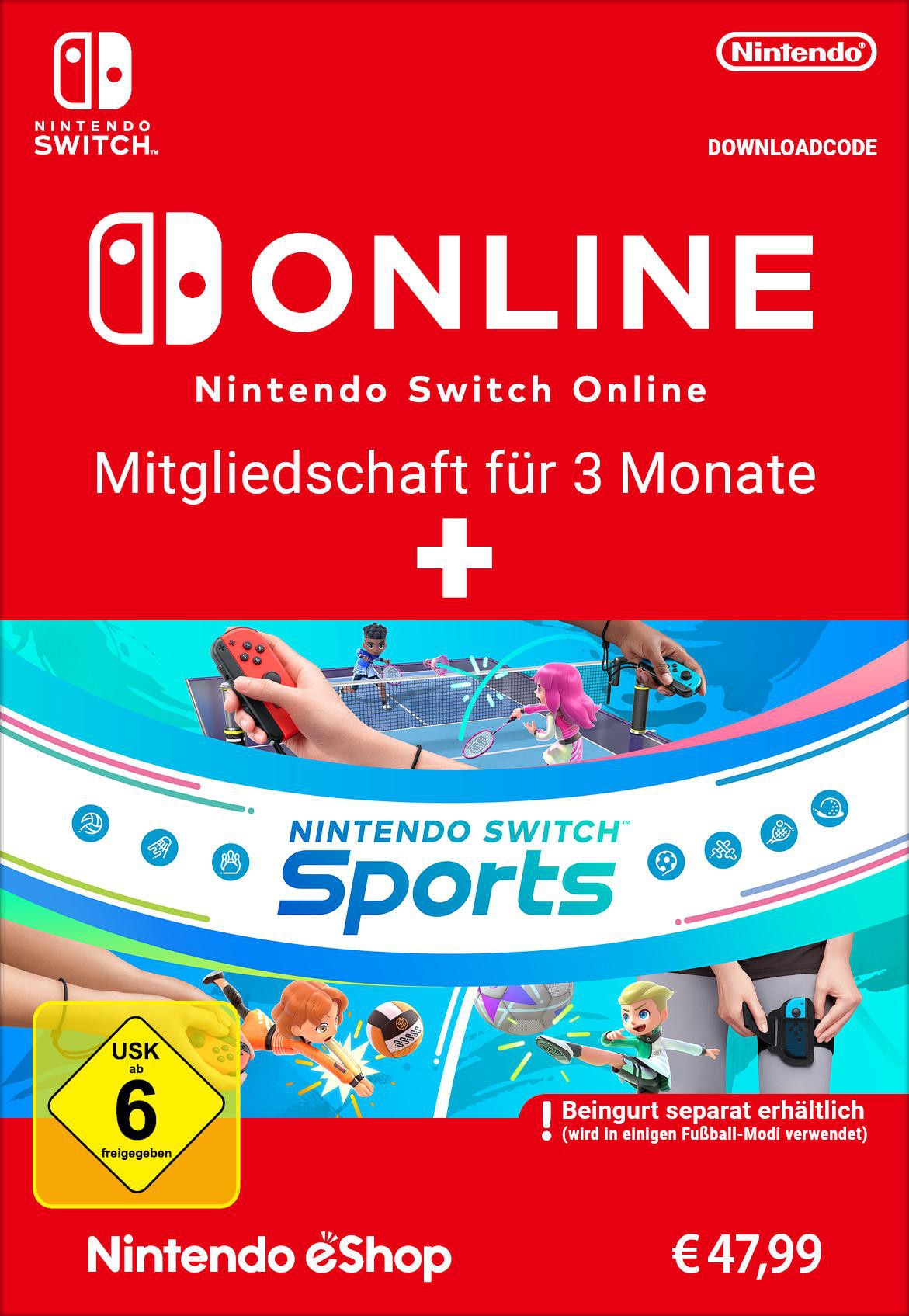 Nintendo Switch Sports + 90 Tage Switch Online - Digitaler Code 4251976733331
