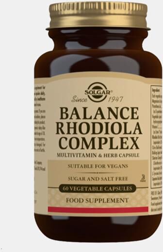 SOLGAR BALANCE RHODIOLA COMPLEX 60 CAPSULAS