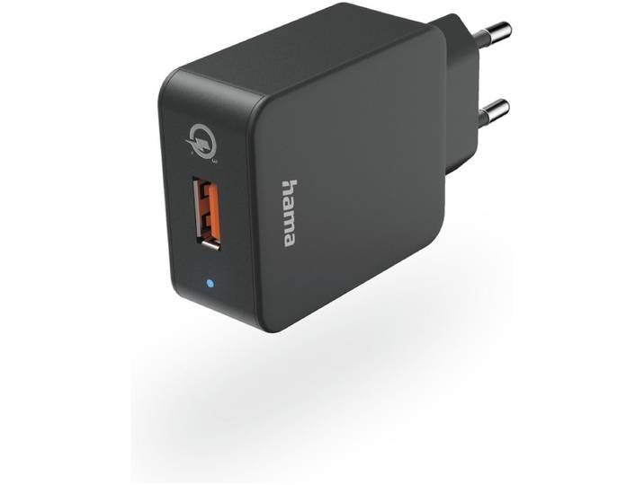 Hama Oplader QualcommÂ® Quick ChargeO 3.0, 19,5W Oplader Zwart
