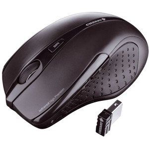 Cherry MW 3000 Maus Schwarz kabellos (Funk) für Rechtshänder