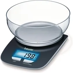 Beurer KÜCHENWAAGE MIT SCHALE 3KG/1G (KS 25 LIMITED CGR/OB), Küchenwaage
