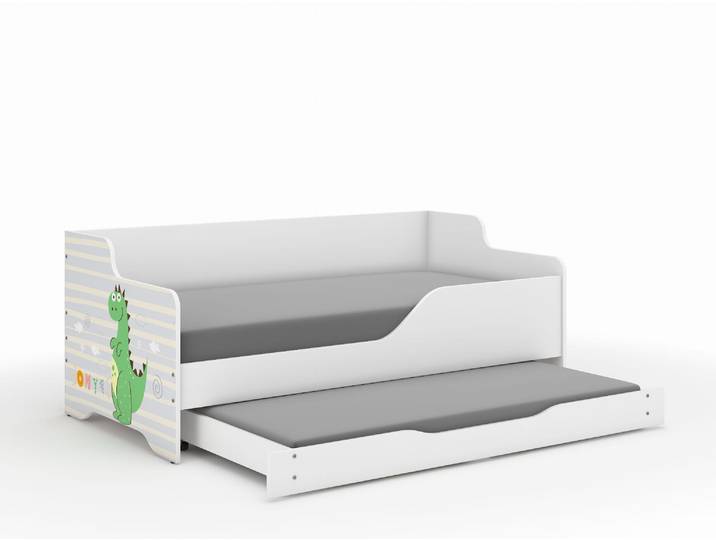 Lit Enfant Lilu 160x80 Dino Avec Fonction Couchage