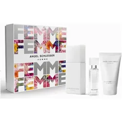 Angel Schlesser, Beauty Geschenkset, Femme Eau De Toilette Spray 100ml Set 3 Stück (Parfum Set)